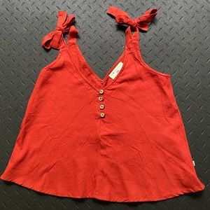 Cotton Cropped swing style tank top